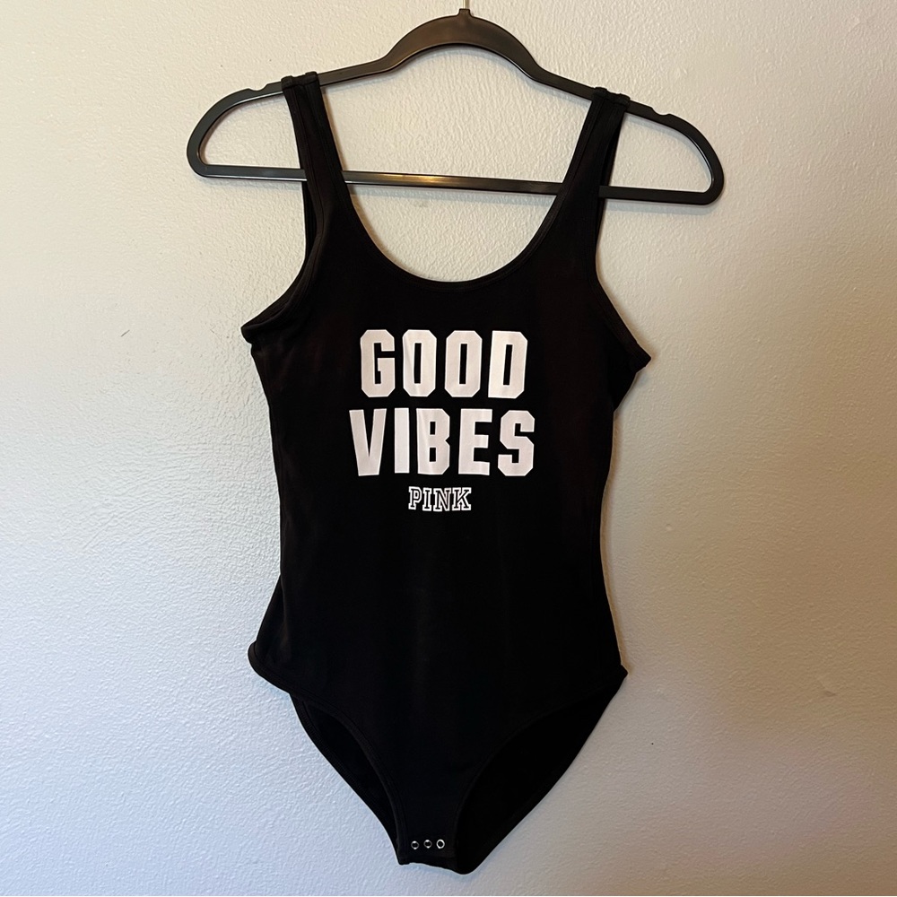 Victoria’s Secret PINK “Good Vibes” Bodysuit